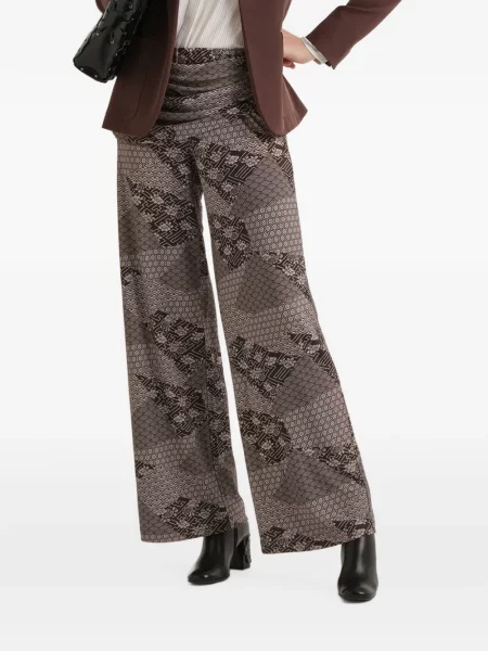 Pantaloni palazzo Maliparmi gri