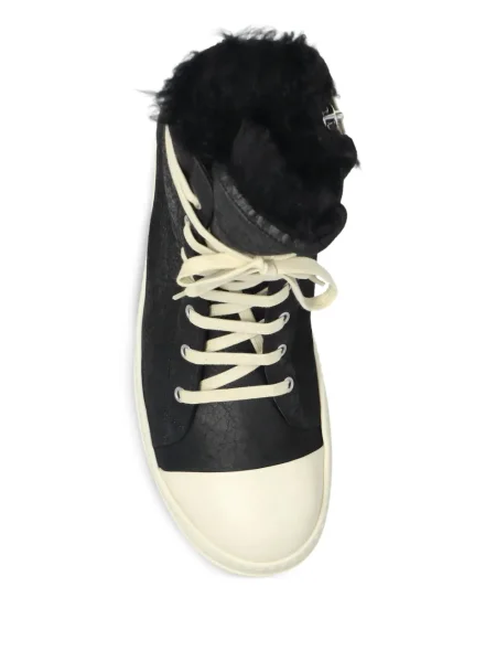Sneakerși Rick Owens cu șireturi din dantelă negru