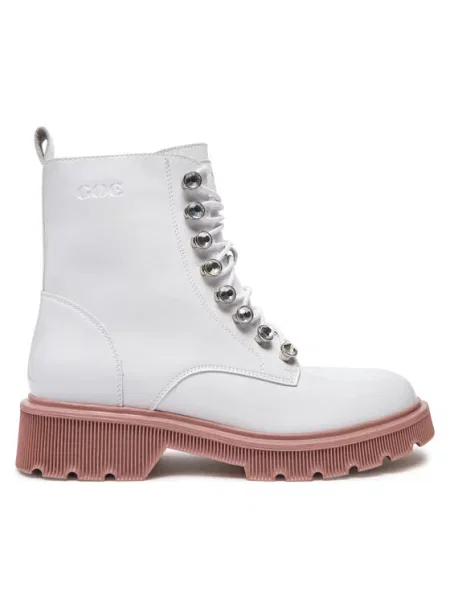 Ботильоны Goe белые