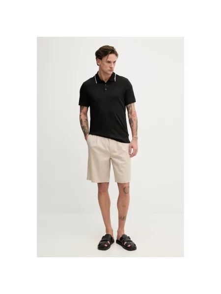 Koszulka polo Michael Kors z logo czarna