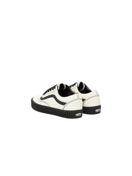 VANS Rövid szárú sportcipők Old Skool fekete / gyapjúfehér fehér