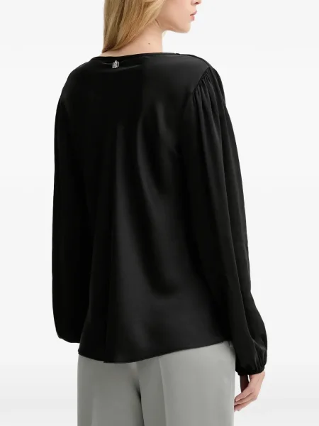 Top Fracomina lung negru
