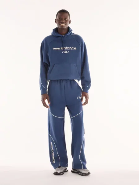 Флисовые спортивные штаны New Balance синие