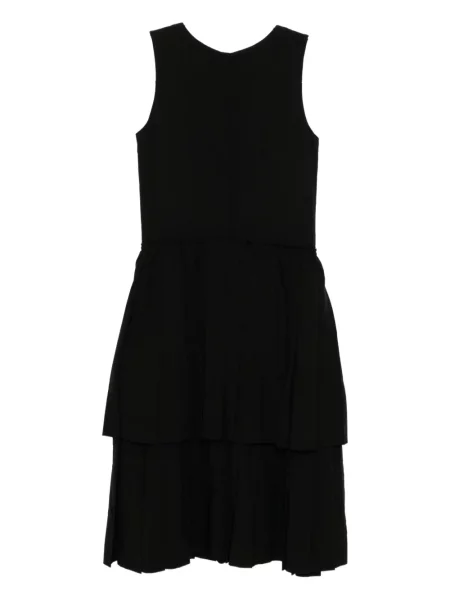 Rochie fără mâneci Black Comme Des Garçons fără mâneci de costum negru