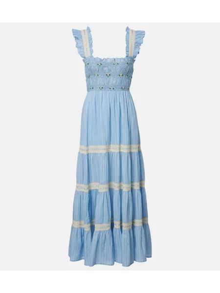Rochie midi Rixo din dantelă albastru