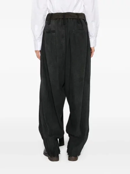 Pantaloni Chiahung Su plisate gri