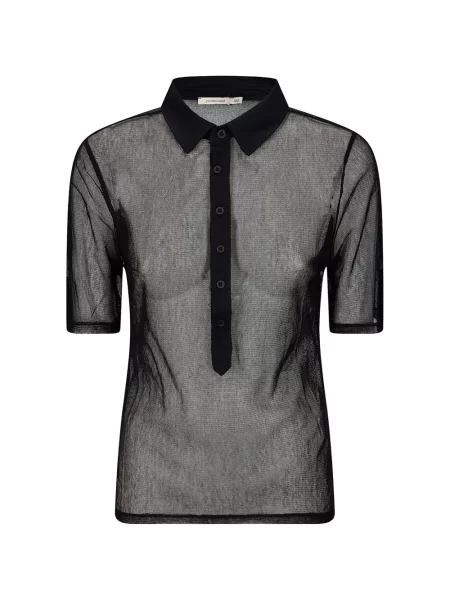 Tricou polo Paloma Wool de lână negru