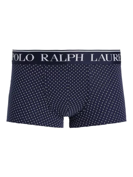 Ленена тениска Polo Ralph Lauren бродирана черно