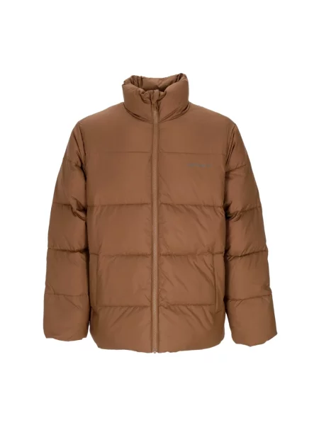 Kurtka puchowa Carhartt Wip wodoszczelna brązowa