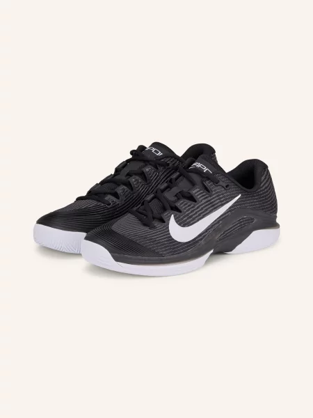 Tenisové boty Nike Vapor 12 black / white / dk smoke grey bílé
