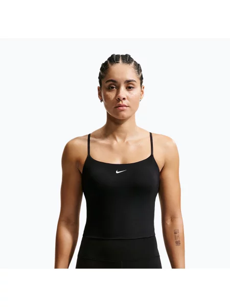 Спортен сутиен Nike One Medium Support black/white бяло