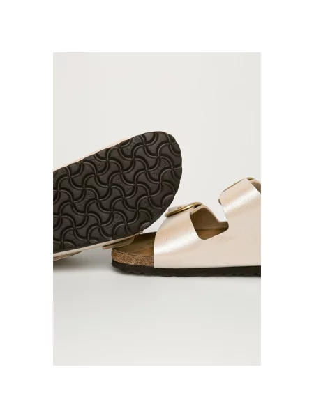 Birkenstock klapki Arizona Big Buckle beżowe