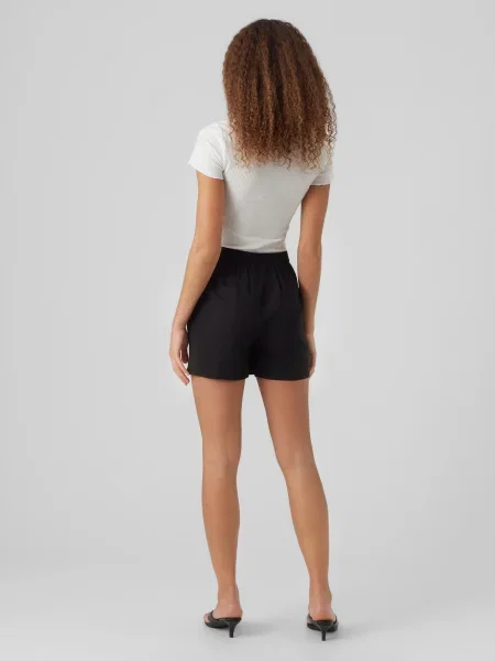 VERO MODA Hlače z naborki JESMILO' črna
