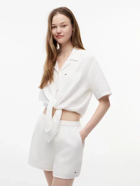 Tommy Jeans Bluză alb