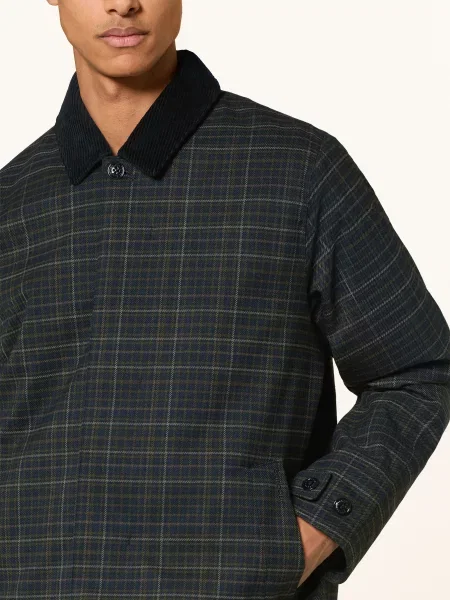 Barbour Kabát Lorden tmavě / tmavě zelená modrá