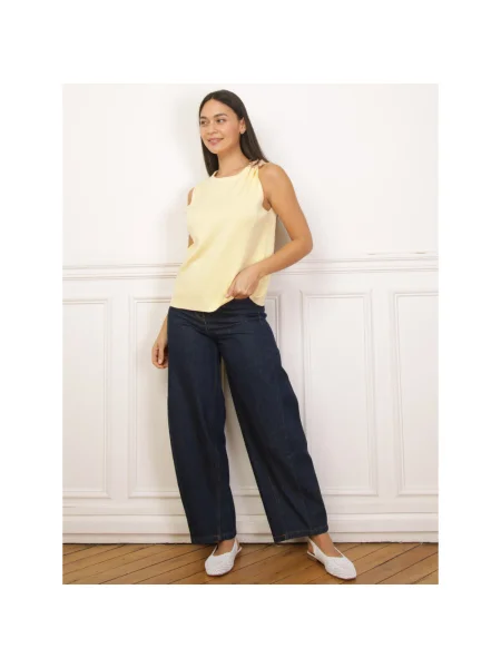 Top La Modeuse galben