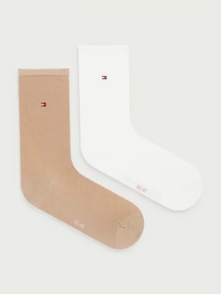 Tommy Hilfiger ponožky s viskózou béžové