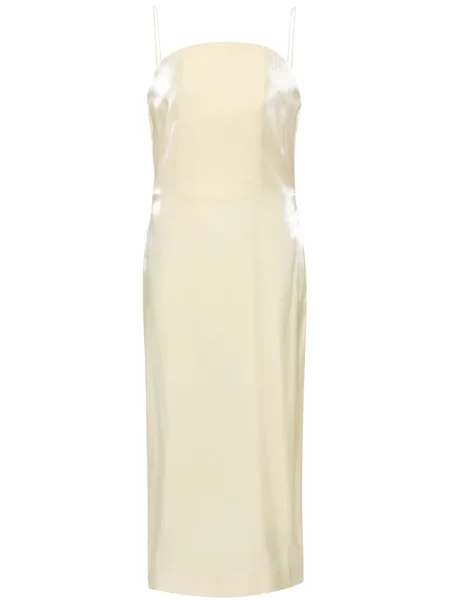 Rochie midi Jacquemus până la genunchi de costum galben