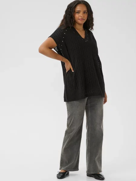 KAFFE CURVE Pláštěnka Rosa' černá