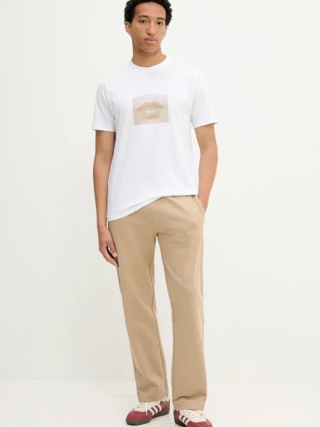 Спортивні штани HUGO з принтом чорний