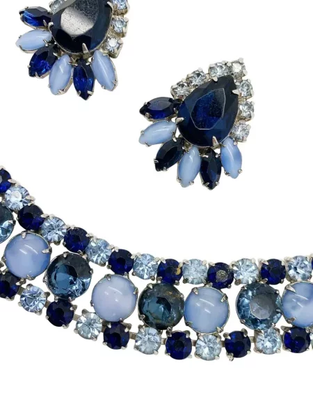 Обеци Jennifer Gibson Jewellery с кристали сребристо
