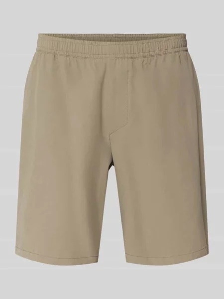 Szorty sportowe o kroju regular fit z nadrukiem z logo model TREVOL' Boss Green