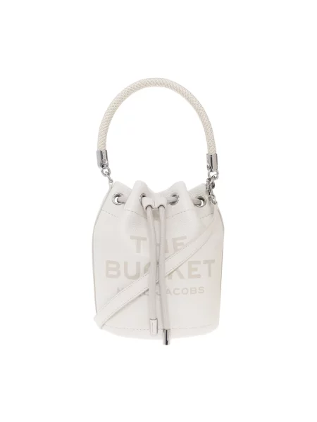 Torebka bucket Marc Jacobs skórzana biała
