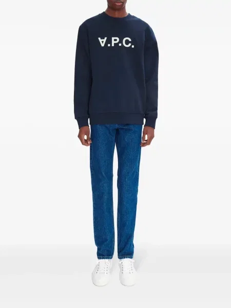 Tiesūs džinsai A.p.c. mėlyna