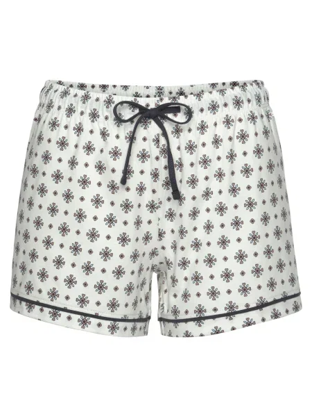 S.Oliver Pantaloni de pijama murdar / albastru noapte / albastru pastel / maro deschis alb