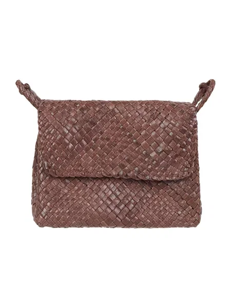 Torebka crossbody Ibeliv skórzana brązowa