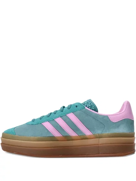 Sneakerși Adidas Originals cu dungi cu platformă verde