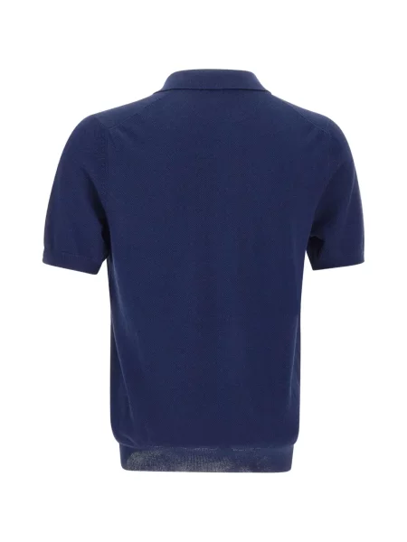 Gulerat tricou polo Gran Sasso albastru