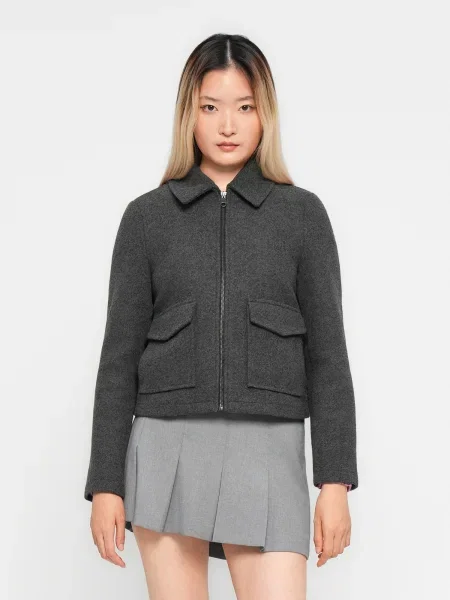 Vero Moda Prijelazna jakna Safir siva