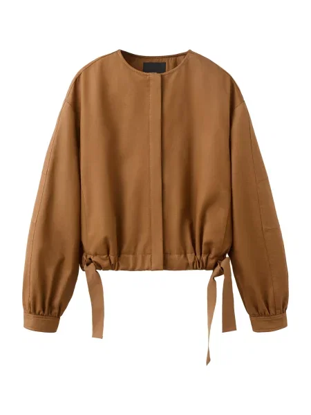 MANGO Geacă de primăvară-toamnă Mojito coniac maro