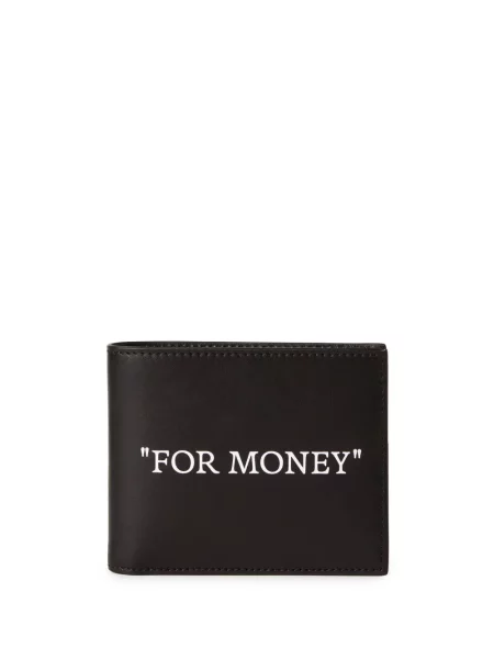 Portofel Off-White Quote Bifold Black/ White Universal alb