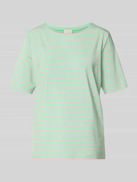 T-shirt z mieszanki o kroju relaxed fit Milano Italy