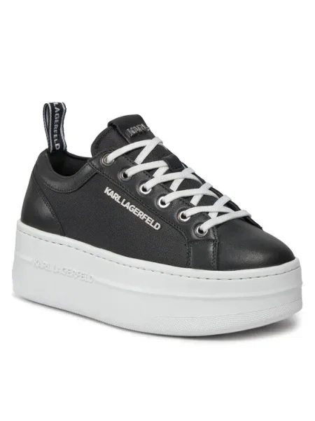 Karl Lagerfeld De piele sneakers KOBO negru