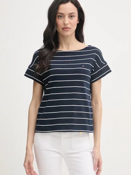 Tommy Hilfiger Tricou Bleumarin alb