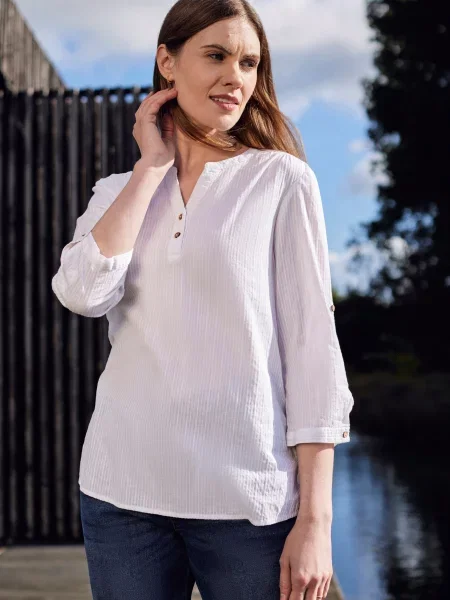 Koszula z rękawem White biała