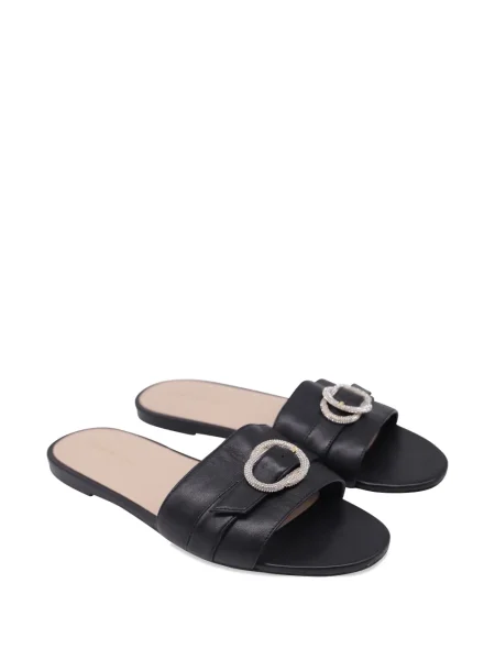 Sandale Stuart Weitzman din piele de cristal negru