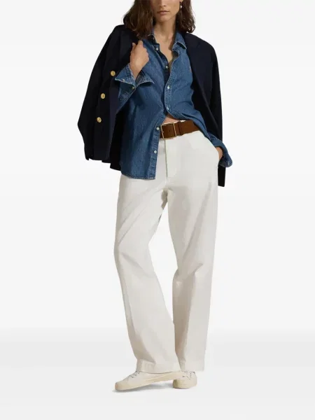 Căciulă Polo Ralph Lauren cu broderie cu dungi cowboy roșu