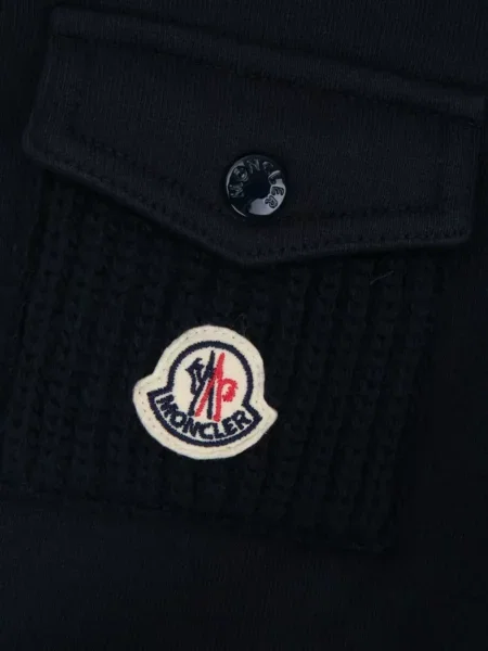 Bluza z kapturem dziecięca Moncler Enfant niebieska