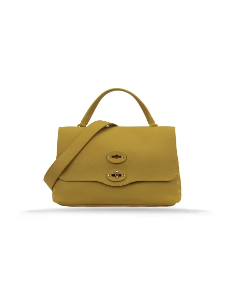 Torebka skórzana Zanellato żółta