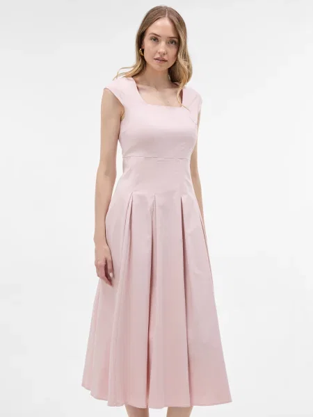 Rochie midi Orsay fără mâneci roz