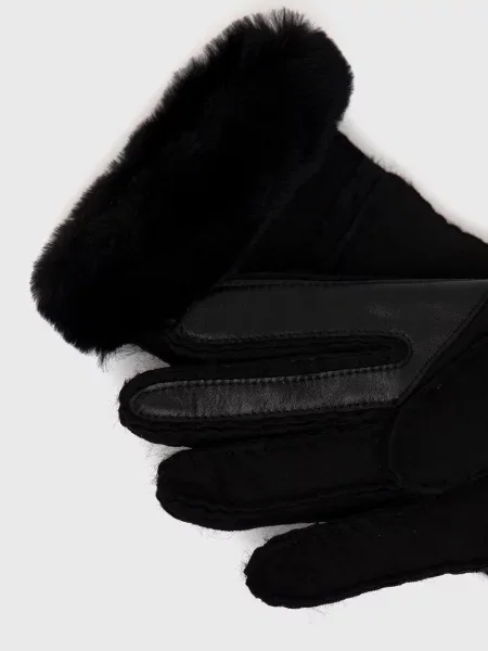 Semišové rukavice UGG černá