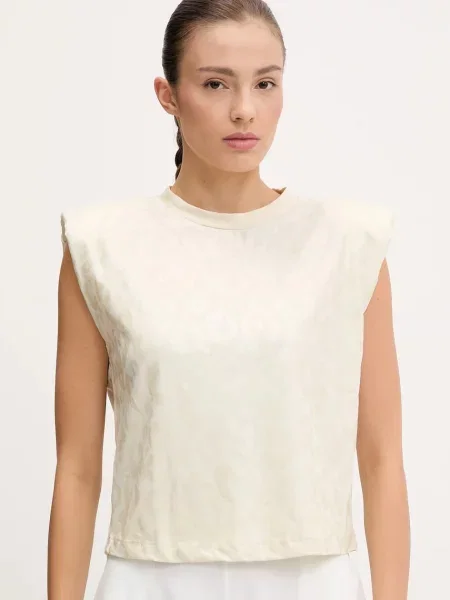 Топ Ea7 Emporio Armani бежово