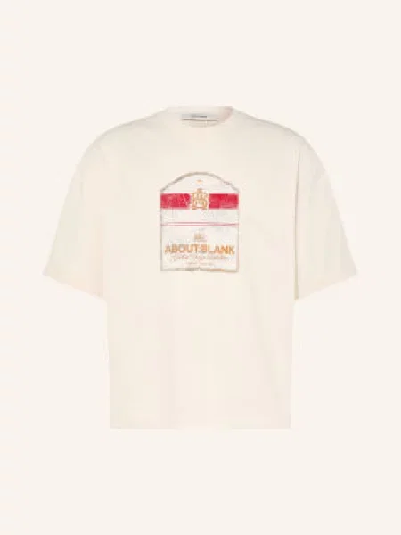 About:Blank T-Shirt weiss czerwona
