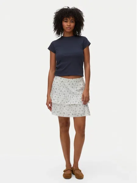 Vero Moda Mini krilo Trine bela