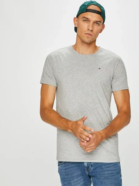 Tommy Jeans Тениска сиво