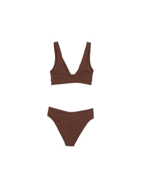 Hunza G Moda plażowa Kobieta ONE SIZE Angel Bikini brązowy